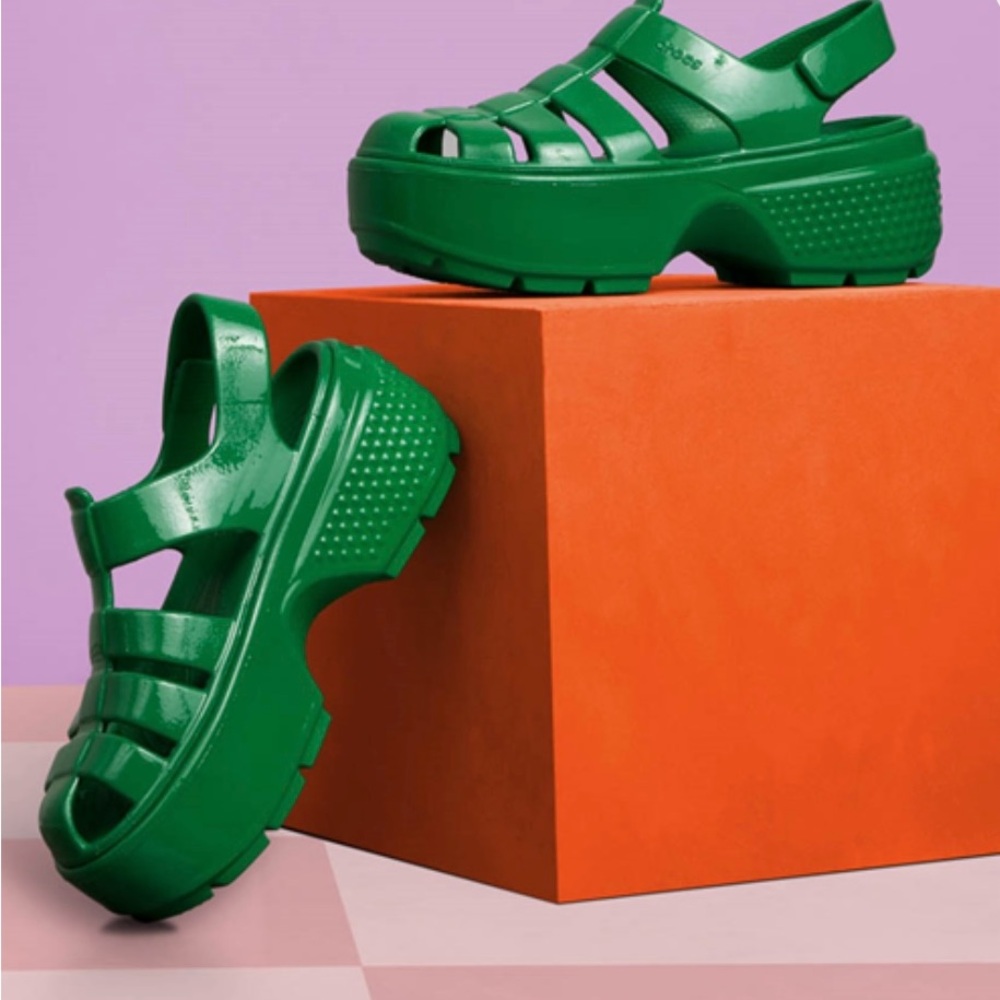Green Stomp Fisherman sandals